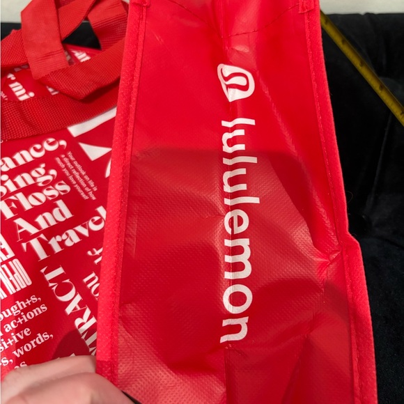 Lululemon Athletica Bold Red Graphic Tote - Picture 4 of 4